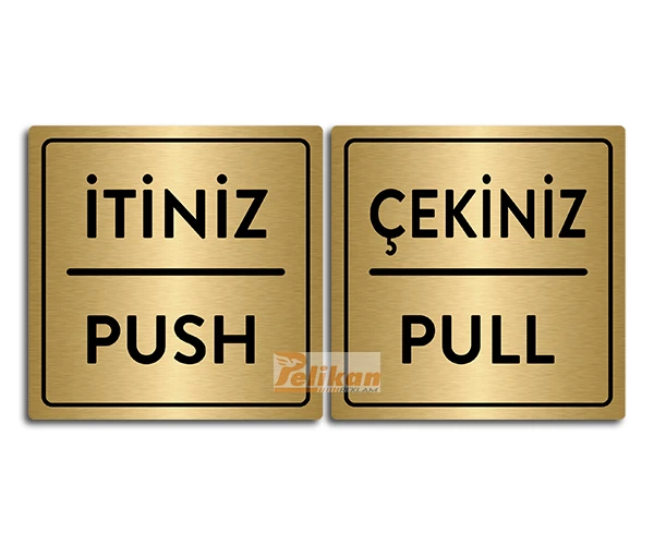 İtiniz - Çekiniz Yönlendirme Levhası 2 İtiniz - Çekiniz Yönlendirme Levhası - Görsel 2