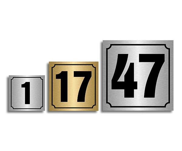 Metal Masa Numarası, Masa Numaratörü Yapışkanlı