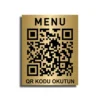 Metal Baskı QR Menu Etiketi