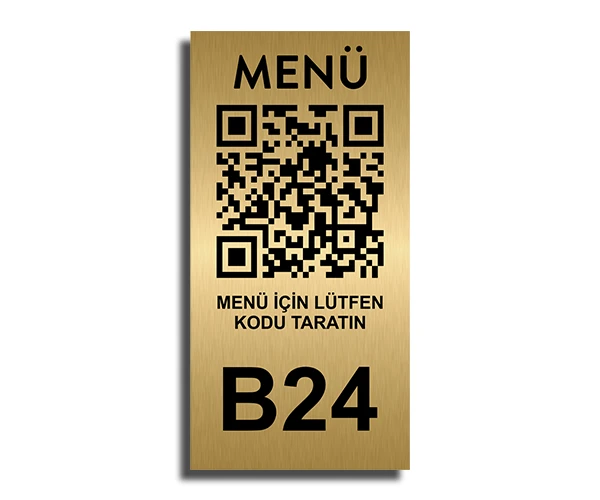 Alternative view of Qr Menü Numaralı, Dikey Karekod