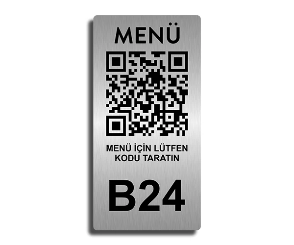 Qr Menü Numaralı, Dikey Karekod