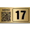 Numaralı Qr Menü Metal Yapışkanlı
