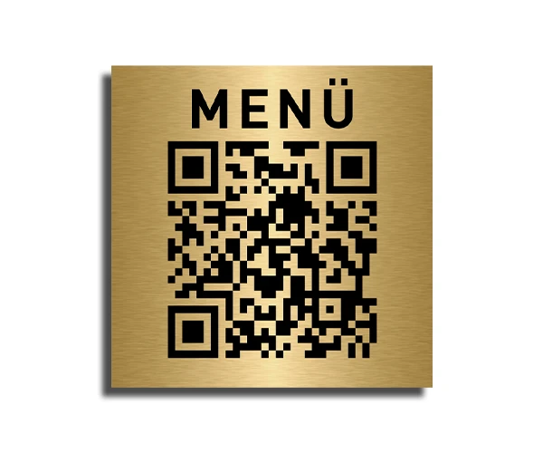 Alternative view of Metal QR Kodlu Menü Yapışkanlı