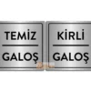 Temiz - Kirli Galoş Yazısı Metal