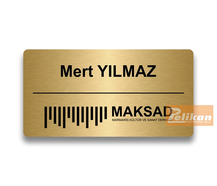 Metal Yaka Kartı (PL35) 2 Metal Yaka Kartı (PL35) - Görsel 2